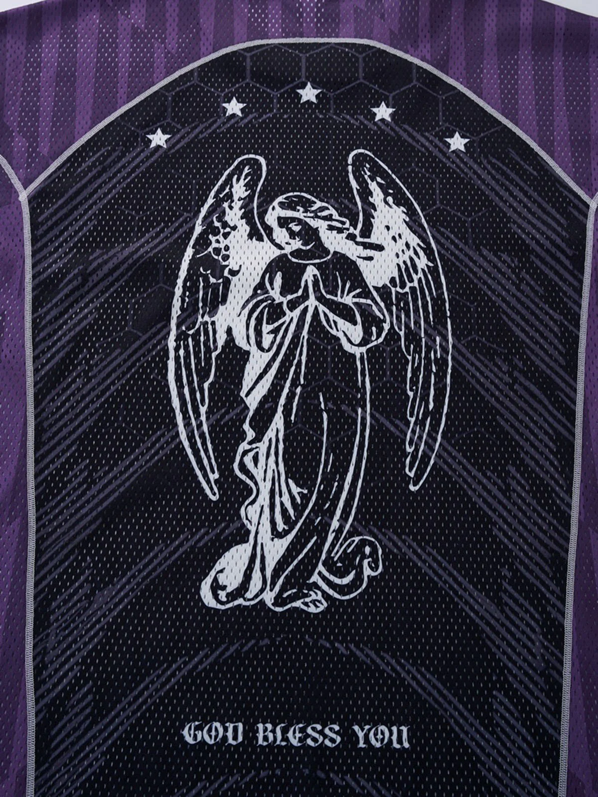 NOISSEY "Gothic Digital" Contrast Panel Retro Jersey - Image 3