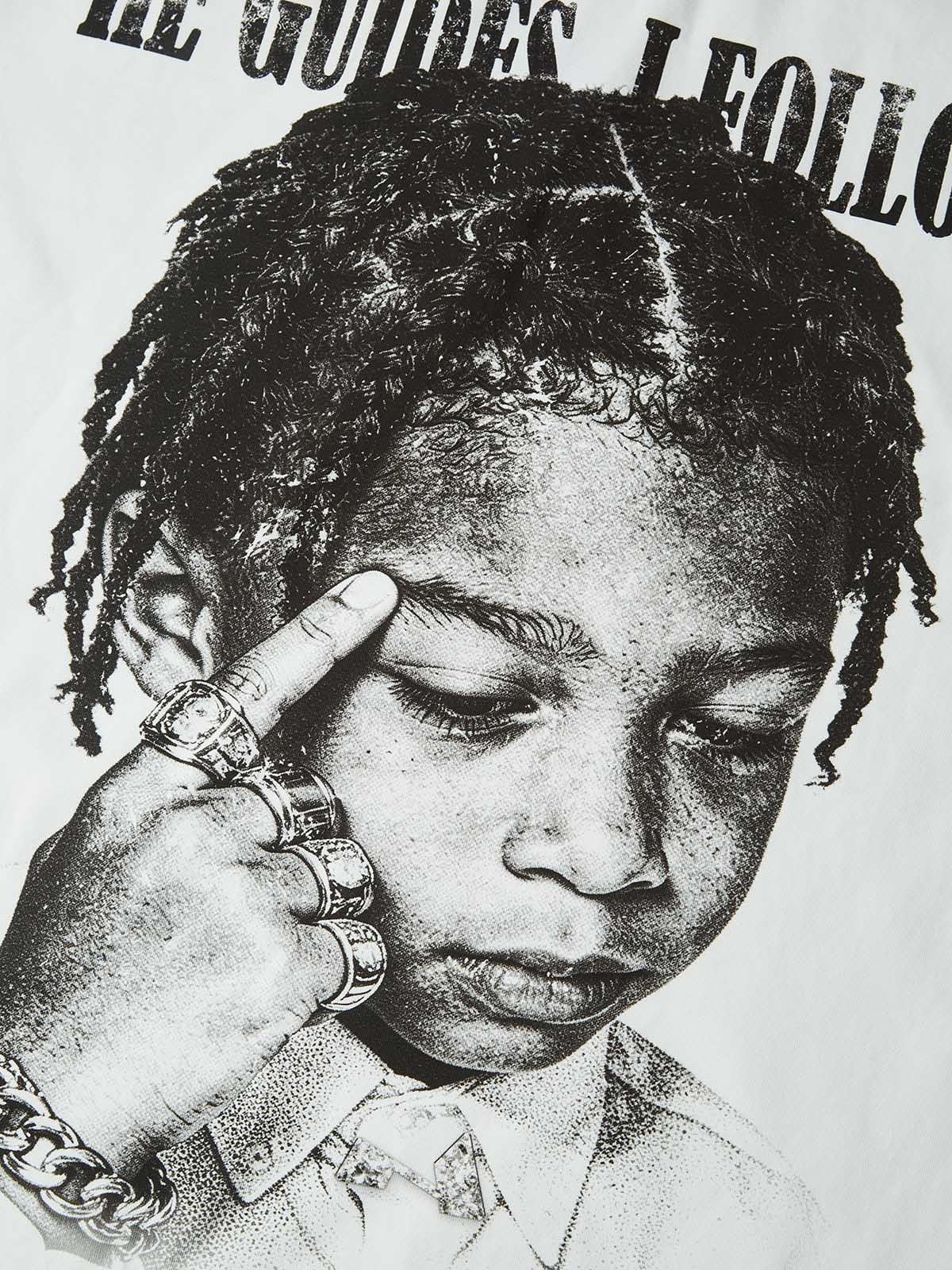 NOISSEY "HE GUIDES I FOLLOW" CHILD PRODIGY ART OVERSIZED T-SHIRT - Image 3