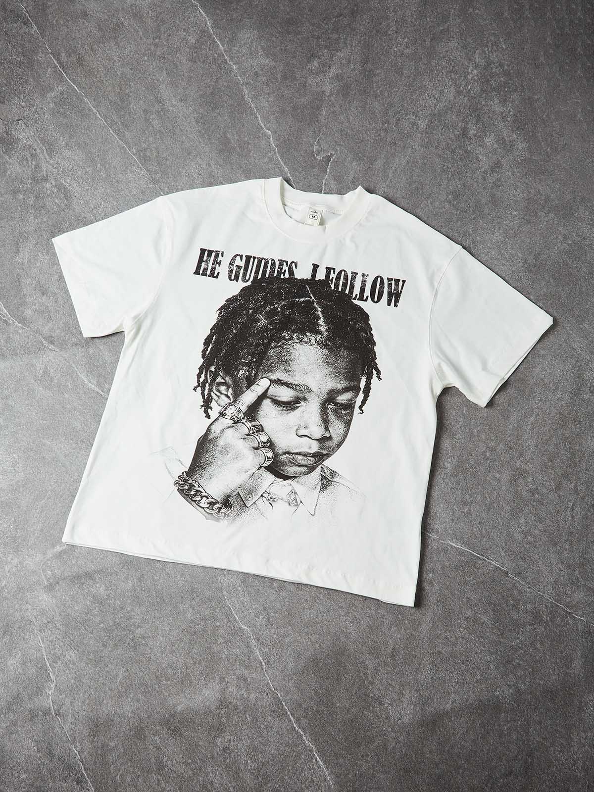 NOISSEY "HE GUIDES I FOLLOW" CHILD PRODIGY ART OVERSIZED T-SHIRT - Image 6