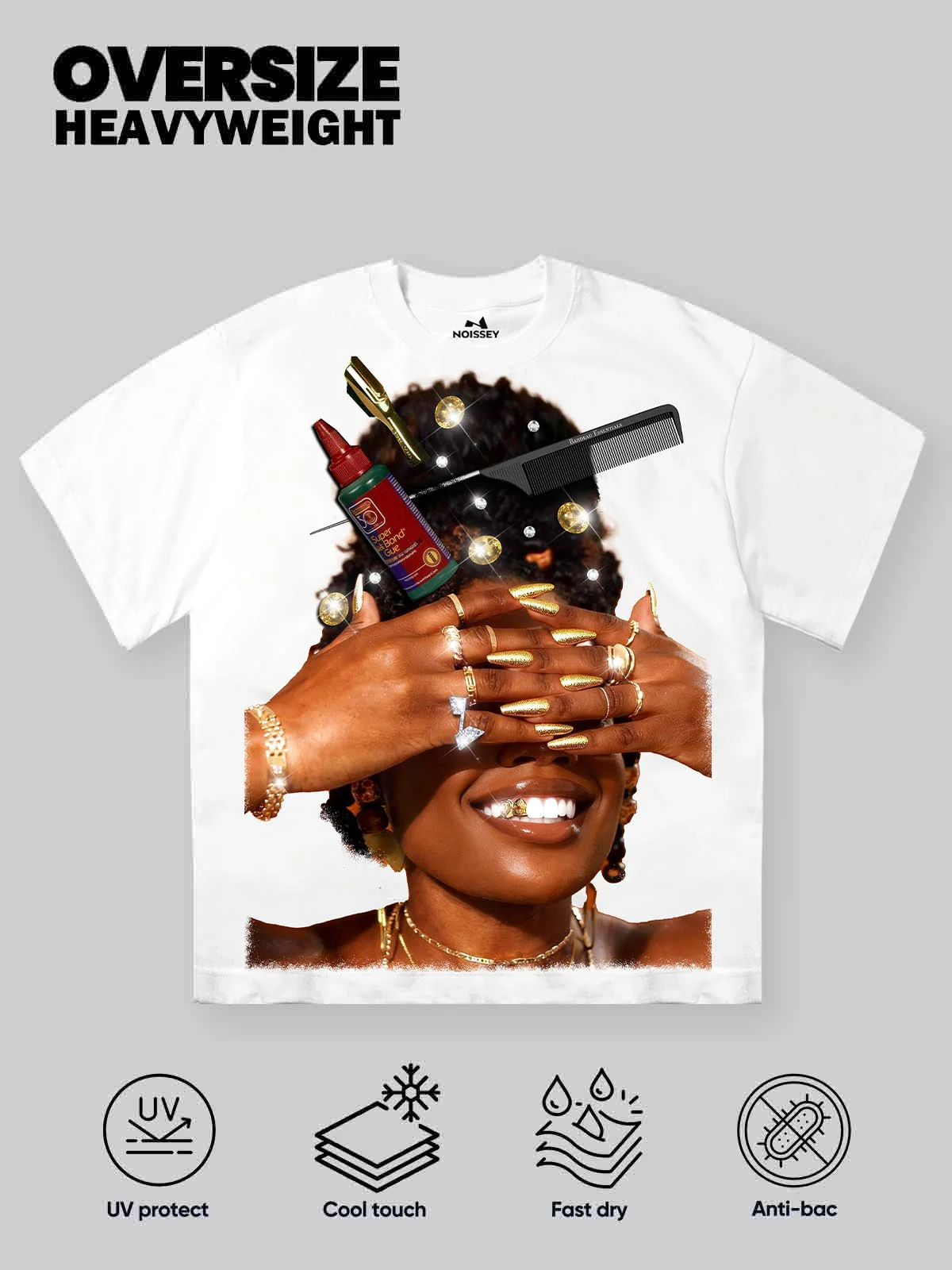 NOISSEY "Hustle & Heritage" Vintage Portrait Heavyweight Tee - Image 2