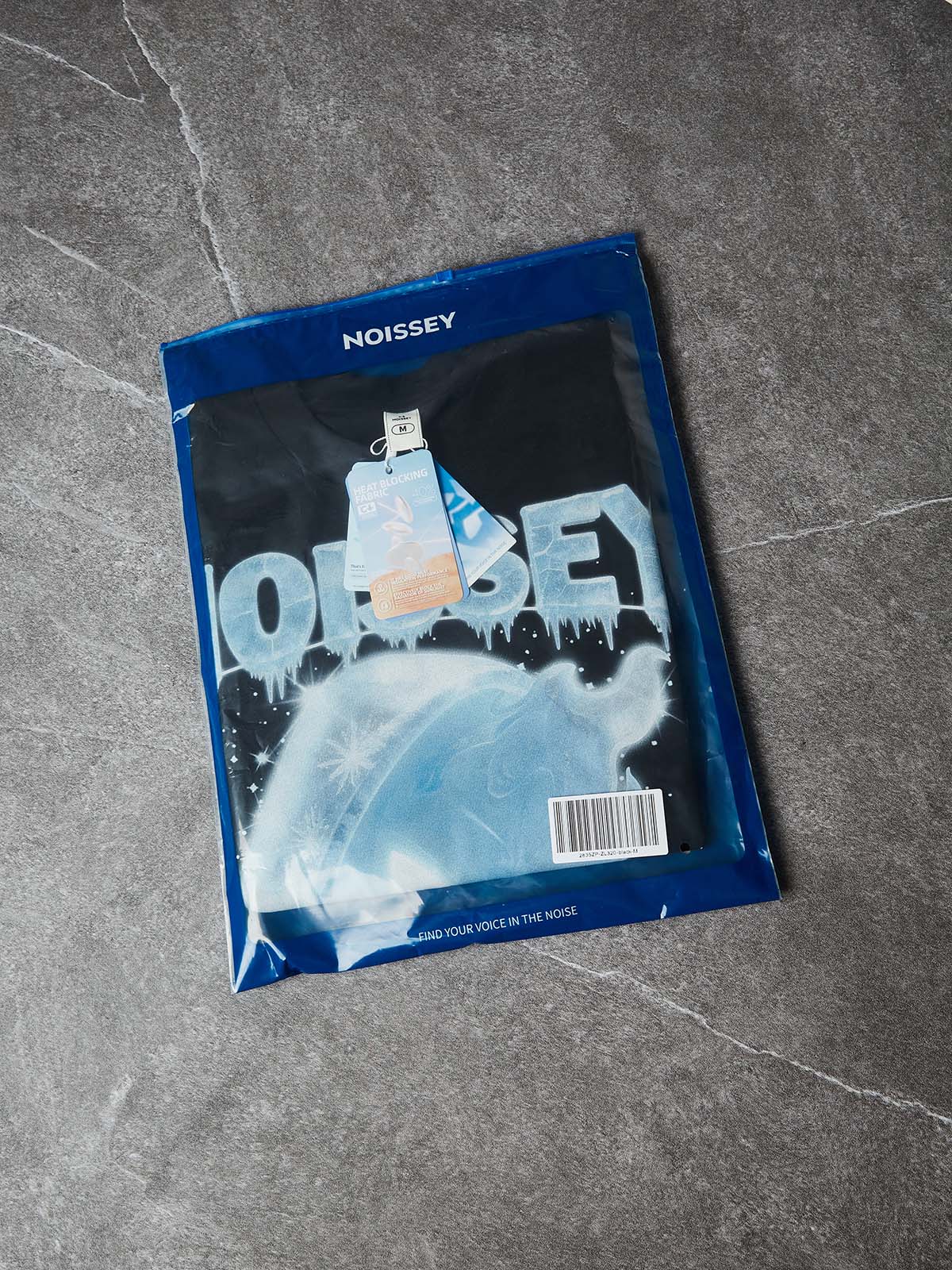 NOISSEY "Ice Fire Sprite" Oversize Heavyweight Glossy Art Tee - Onyx Black - Image 9