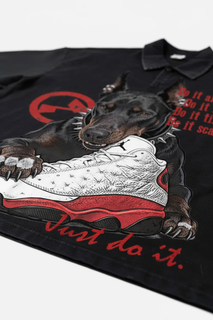 NOISSEY JUST DO IT - DOBERMAN SNEAKER ART SHIRT - Image 8