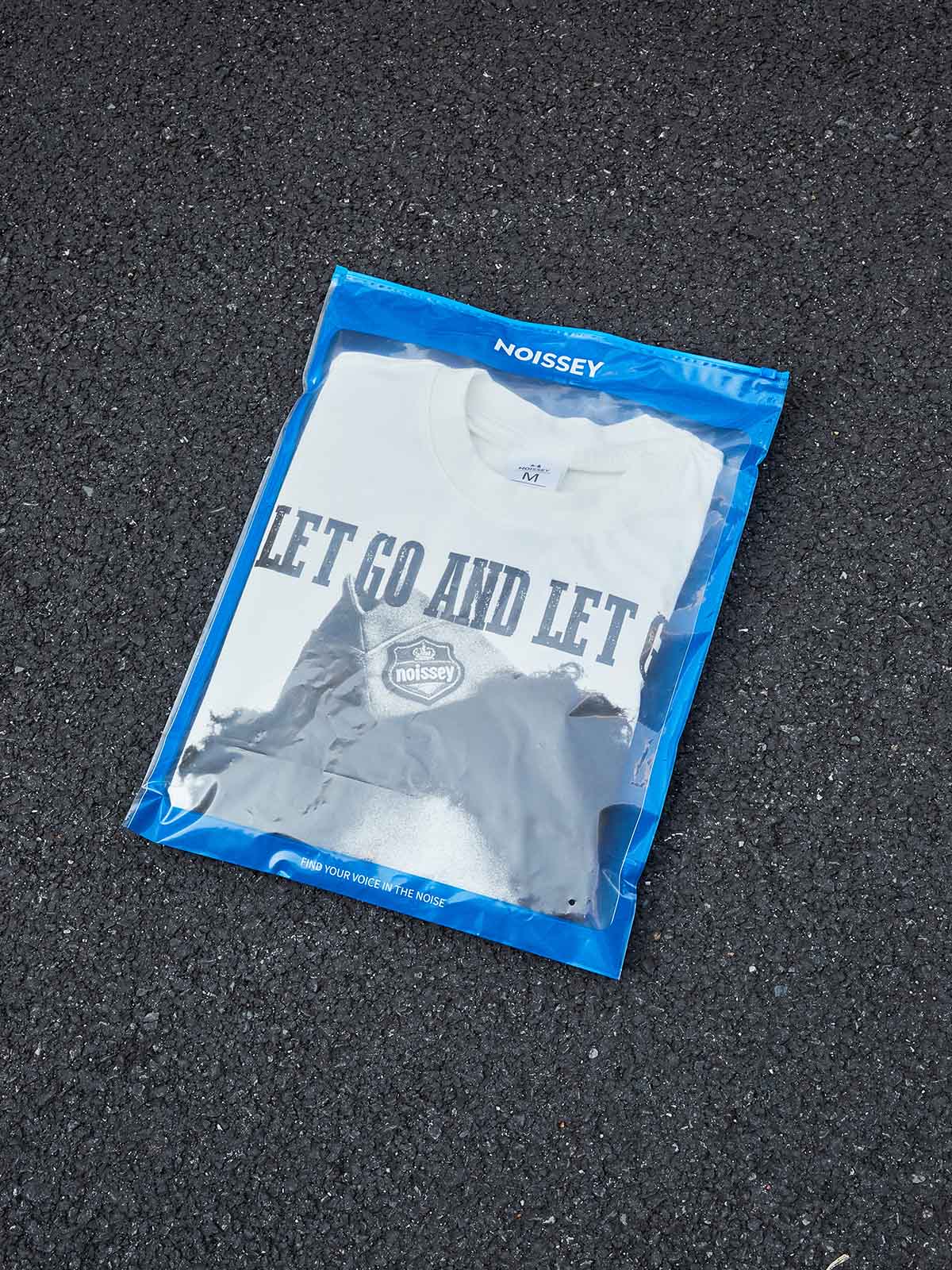 "Let Go and Let God." NOISSEY Boxy Oversized Graphic Tee – Vintage White - Image 7