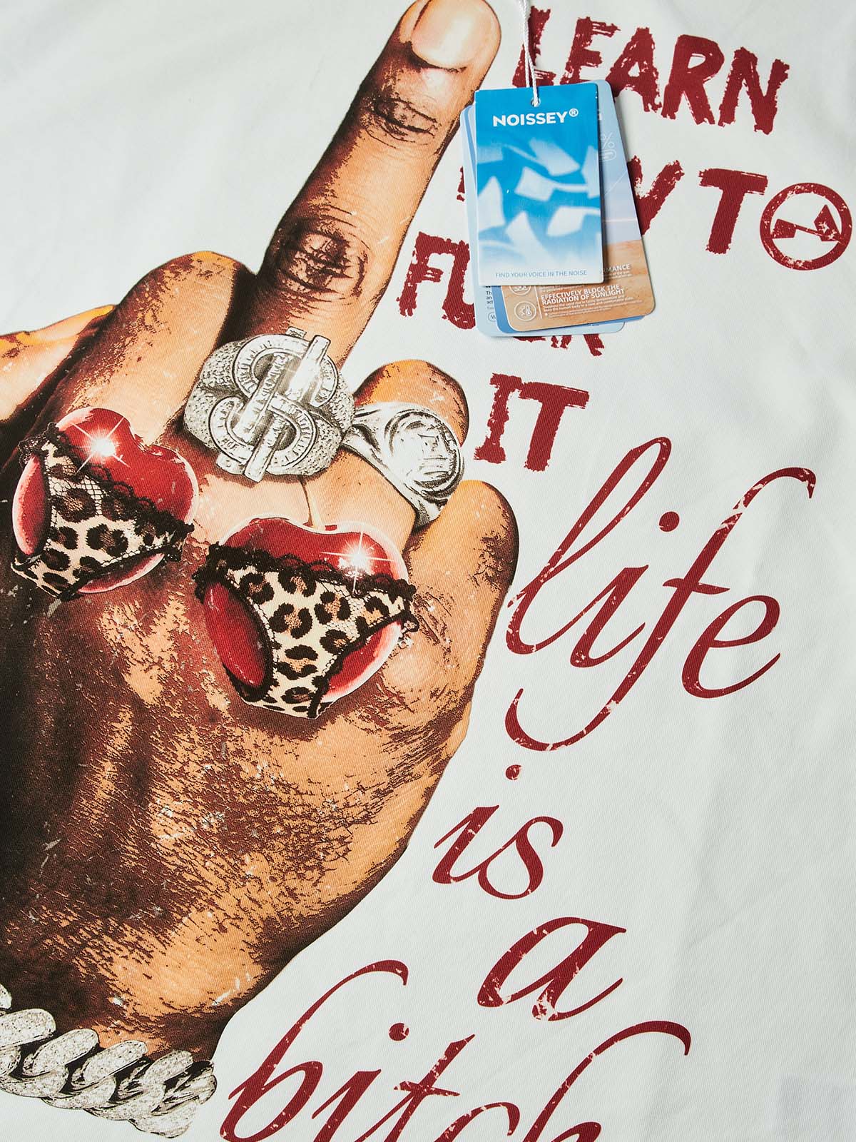 NOISSEY "Life is a Bitch" Boxy Heavyweight Cooling Tee - Image 2