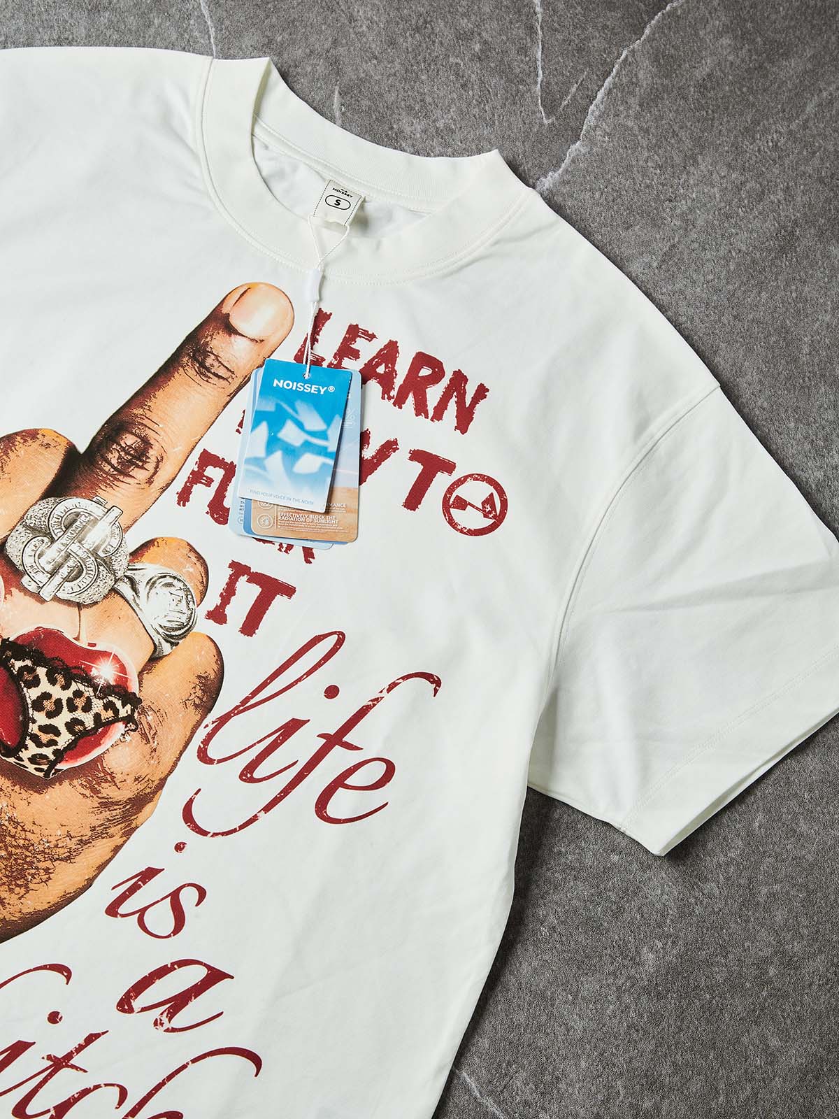 NOISSEY "Life is a Bitch" Boxy Heavyweight Cooling Tee - Image 5