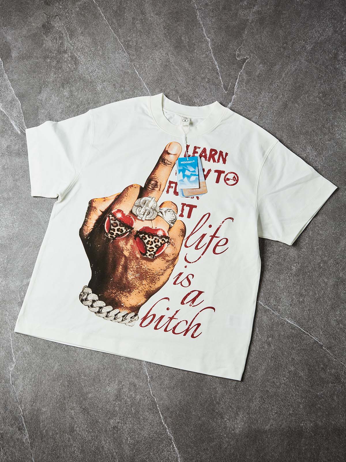 NOISSEY "Life is a Bitch" Boxy Heavyweight Cooling Tee - Image 7