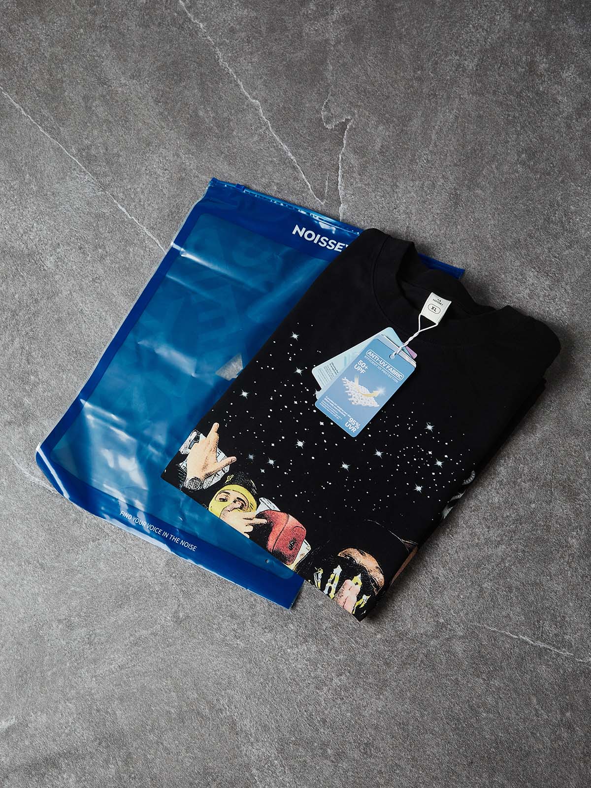 NOISSEY "Luxury Brotherhood" Rolls-Royce Starlight & Money Portrait Graphic Heavyweight T-Shirt - Image 3
