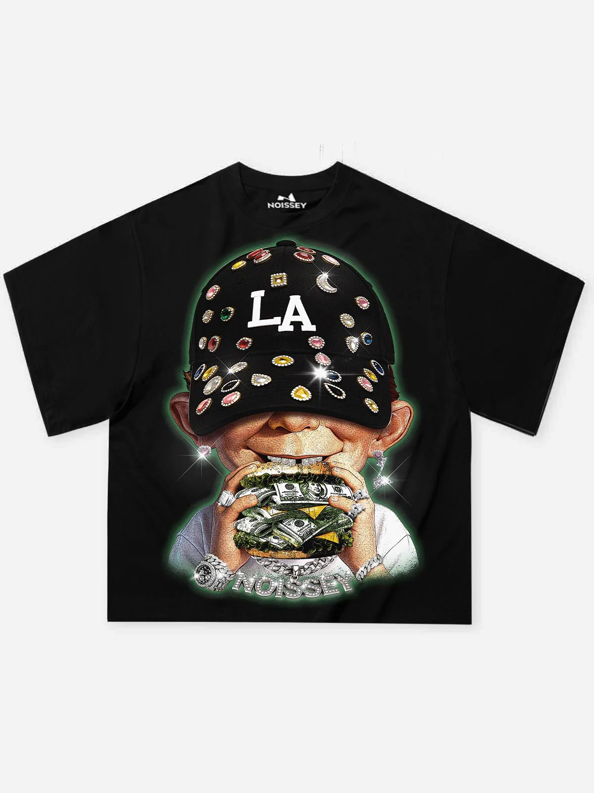 NOISSEY "MONEY BURGER" GLITTER BOY ART TEE