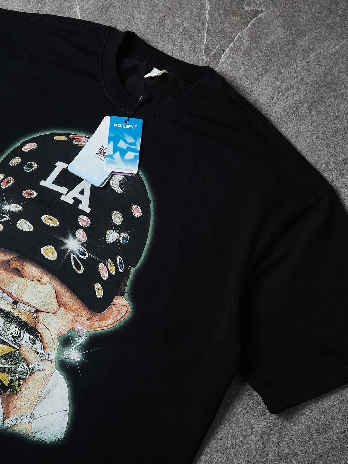 NOISSEY "MONEY BURGER" GLITTER BOY ART TEE - Image 7