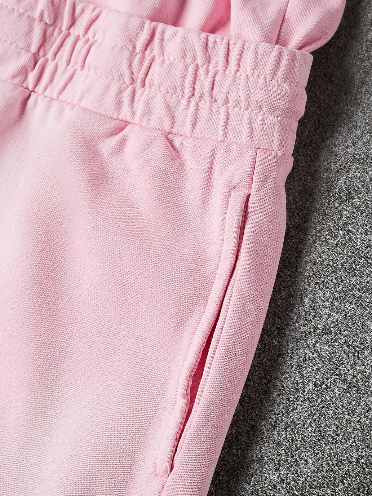 NOISSEY MONO-BLOOM ART PRINT VINTAGE DISTRESSED SWEAT SHORTS - Image 14
