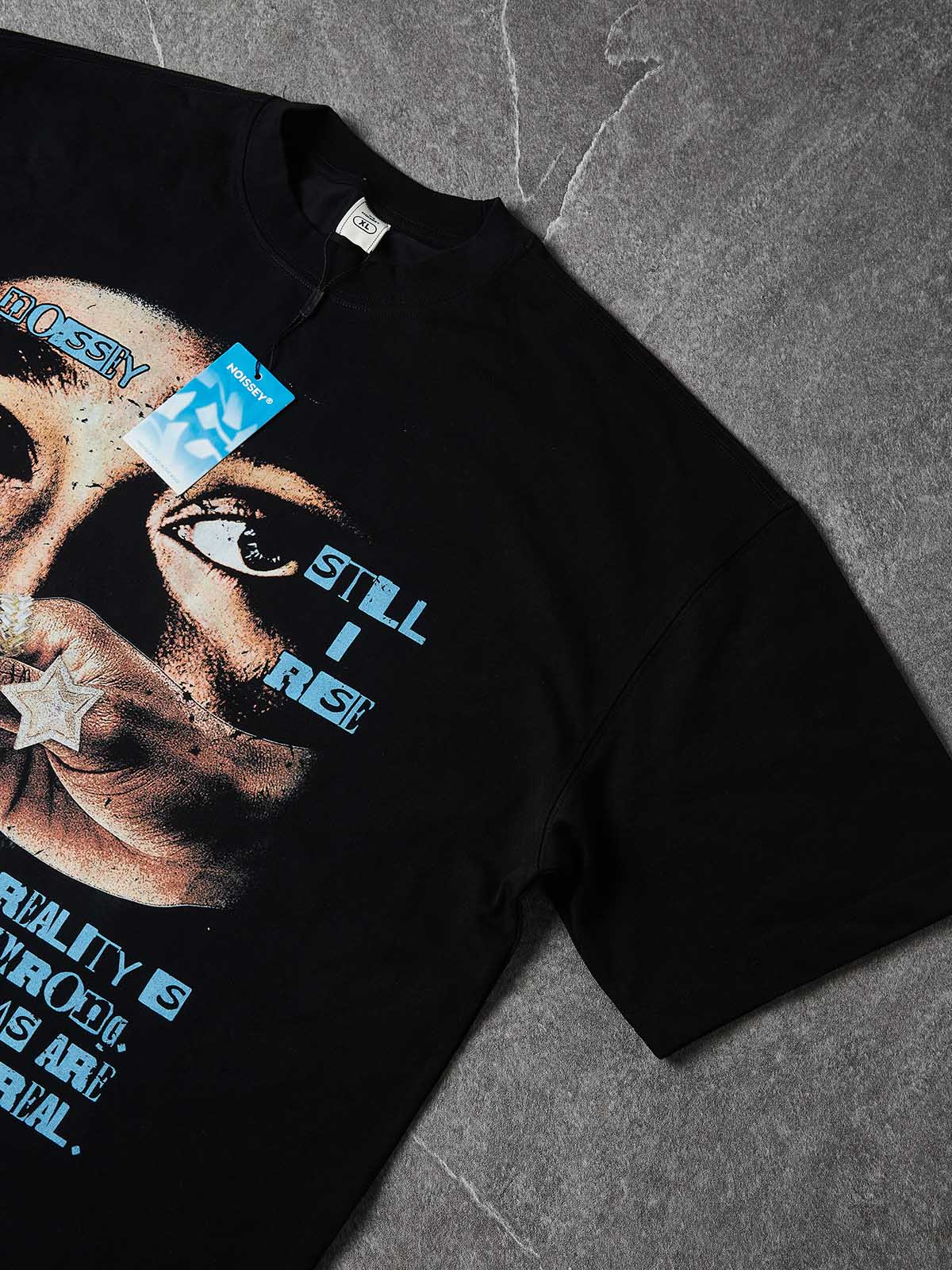 NOISSEY "Only God Can Judge Me" Immortal Legend Faith Angel Art Print Heavyweight T-Shirt - Image 7