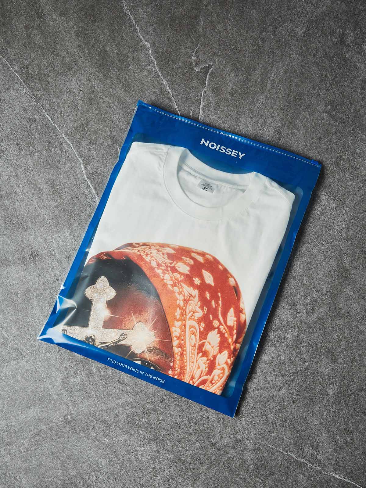 NOISSEY ORANGE BANDANA - ICED OUT CRUCIFIX ART TANK TOP - Image 6