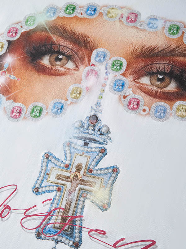 Noissey Original Gem Cross Print T-shirt - Image 4