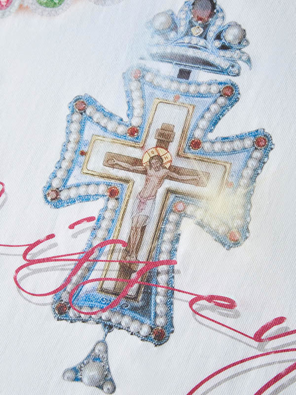 Noissey Original Gem Cross Print T-shirt - Image 6