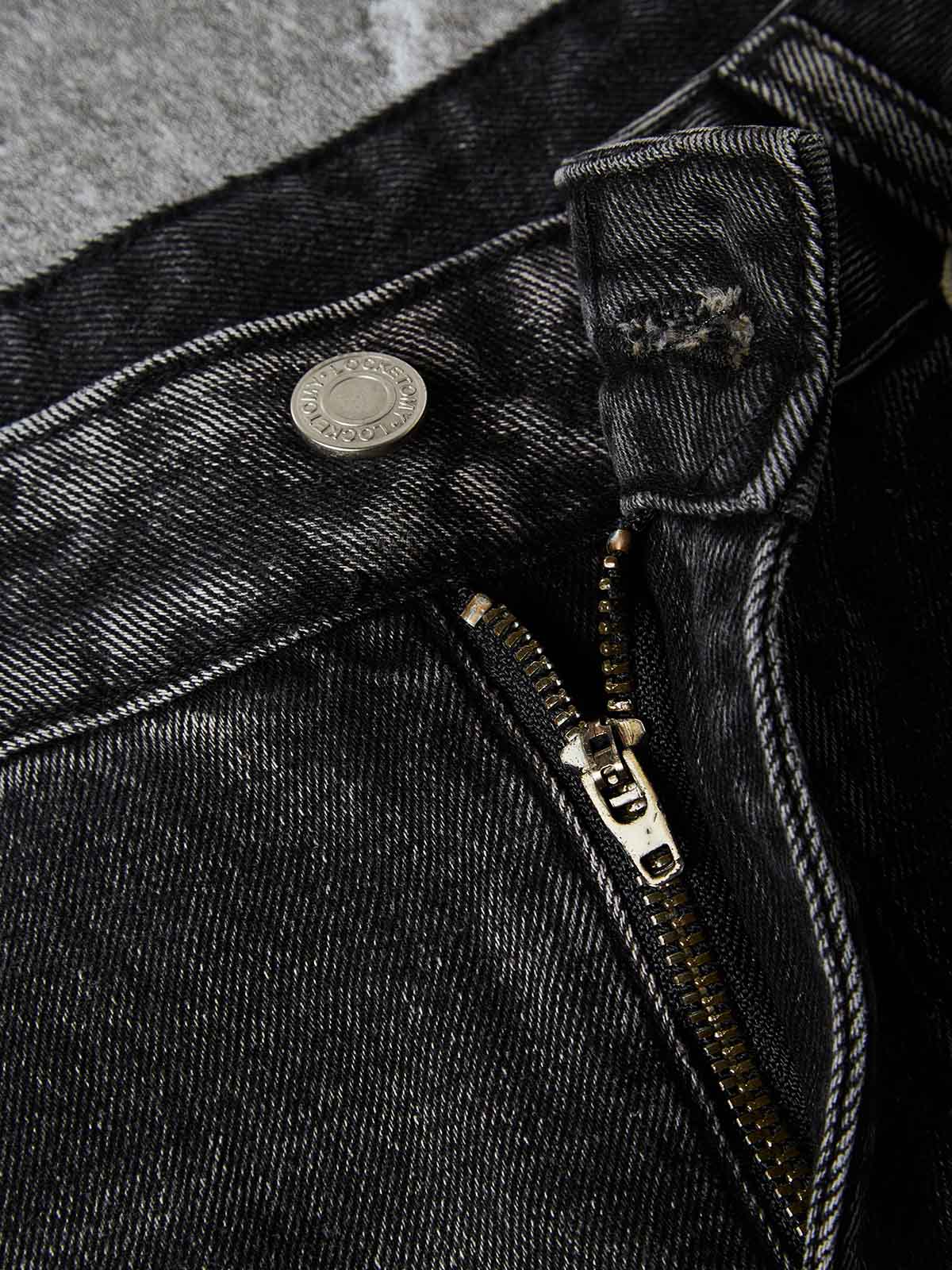 NOISSEY "PEACE & LOVE" Dove Anti-War Graphic Distressed Denim Shorts - Image 3