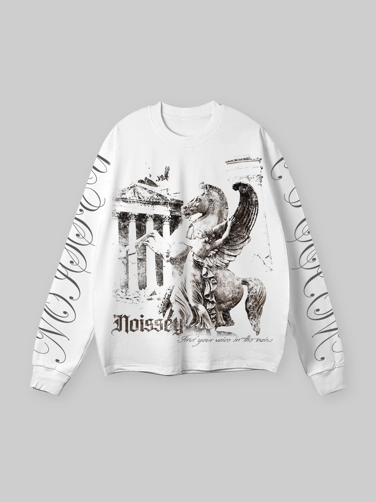 NOISSEY PEGASUS & TEMPLE VINTAGE GRAFT ART PRINT LONG SLEEVE