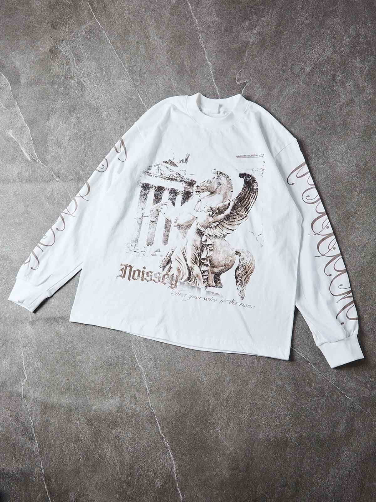 NOISSEY PEGASUS & TEMPLE VINTAGE GRAFT ART PRINT LONG SLEEVE - Image 2