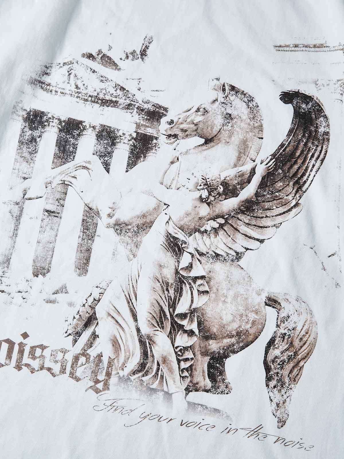 NOISSEY PEGASUS & TEMPLE VINTAGE GRAFT ART PRINT LONG SLEEVE - Image 3