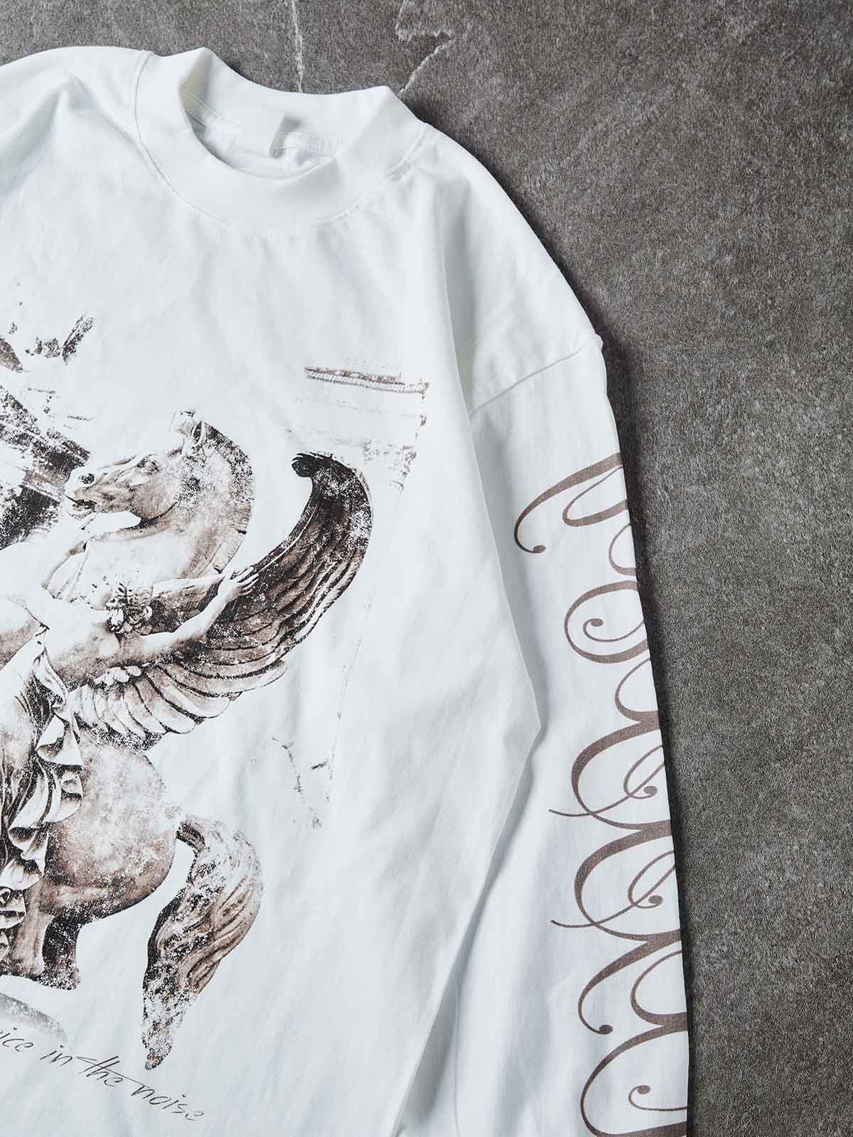 NOISSEY PEGASUS & TEMPLE VINTAGE GRAFT ART PRINT LONG SLEEVE - Image 4