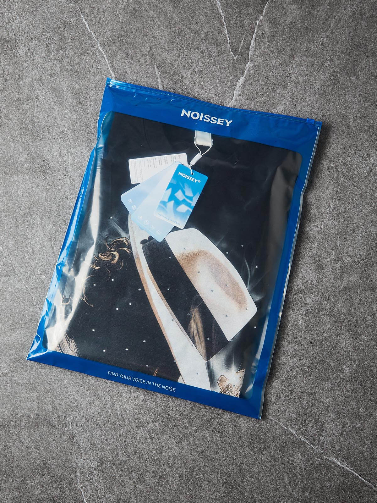 NOISSEY "Radiant Legend" Shimmering Smoke & Diamond Art Heavyweight T-Shirt - Image 11