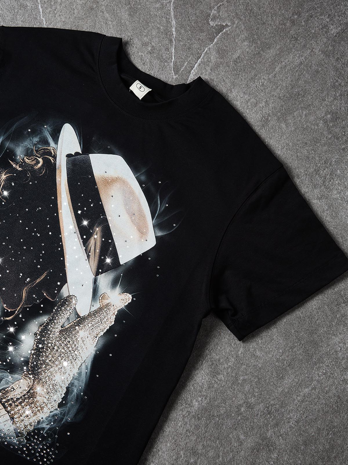 NOISSEY "Radiant Legend" Shimmering Smoke & Diamond Art Heavyweight T-Shirt - Image 4