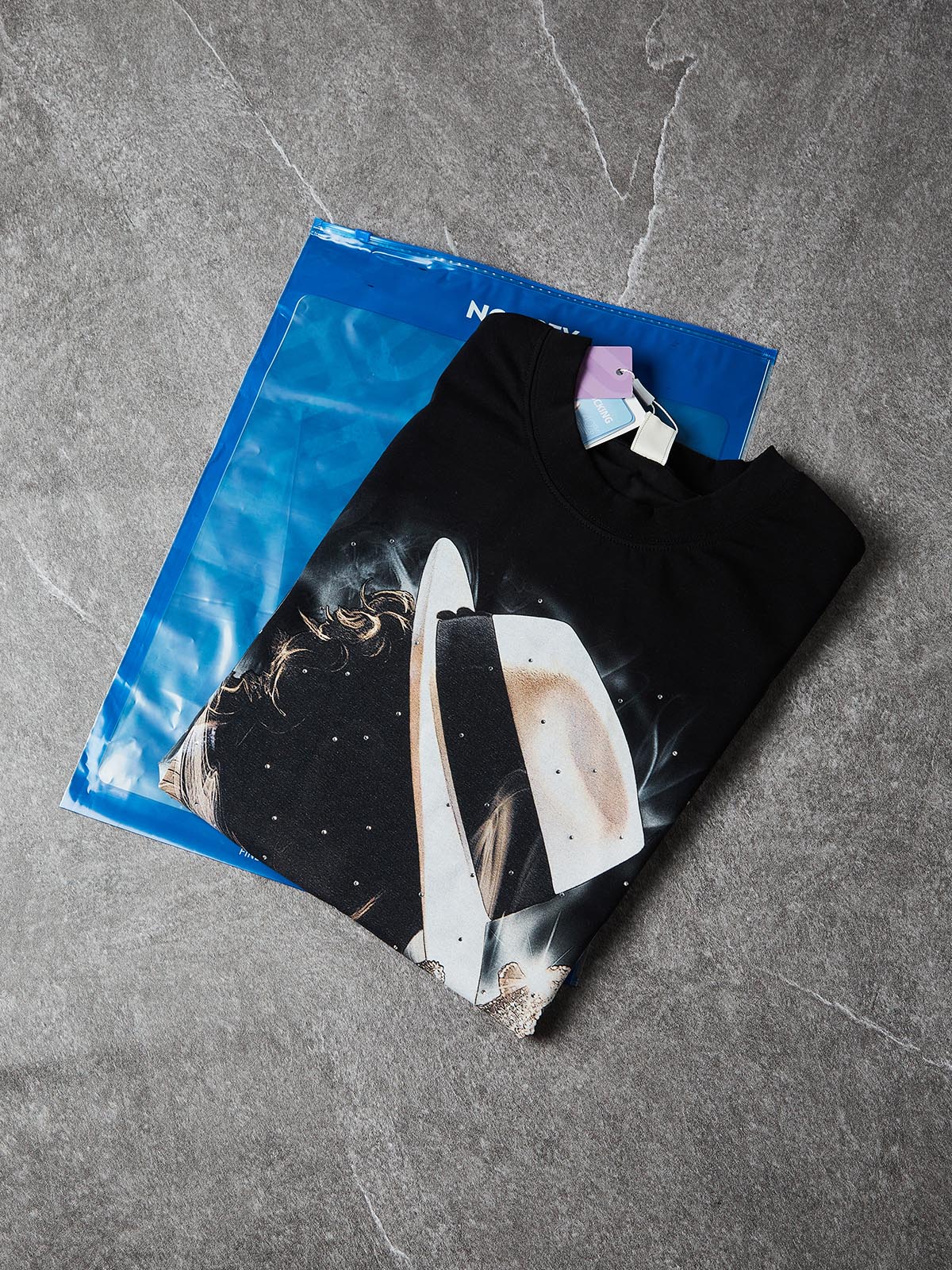 NOISSEY "Radiant Legend" Shimmering Smoke & Diamond Art Heavyweight T-Shirt - Image 6