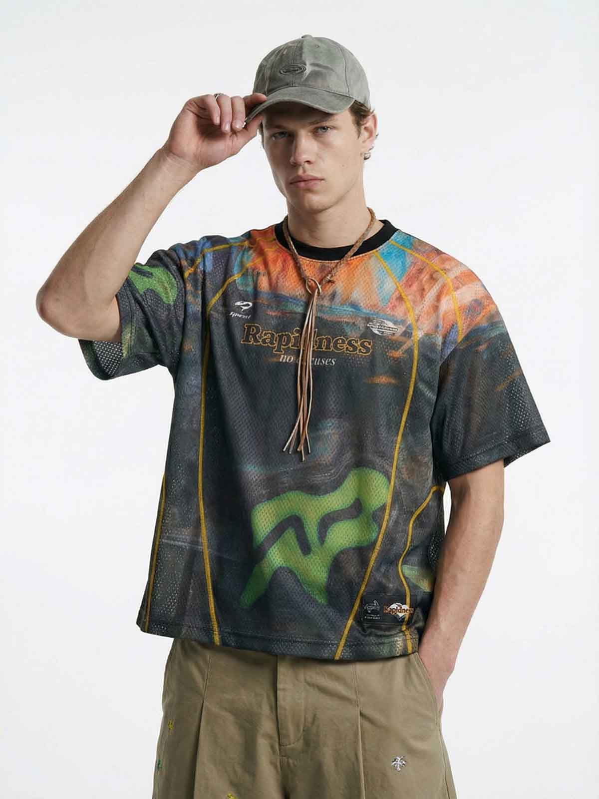 NOISSEY "RAPIDNESS" RACING-LINE CONTRAST CAMO JERSEY - Image 4