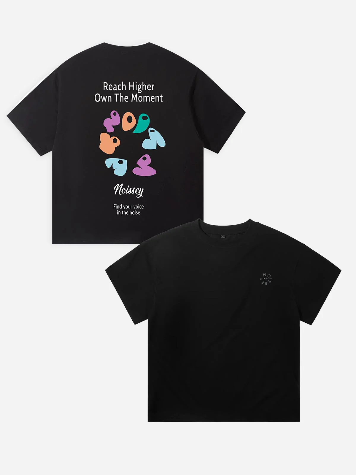 NOISSEY "REACH HIGHER" LOGO MORPH OVERSIZED T-SHIRT