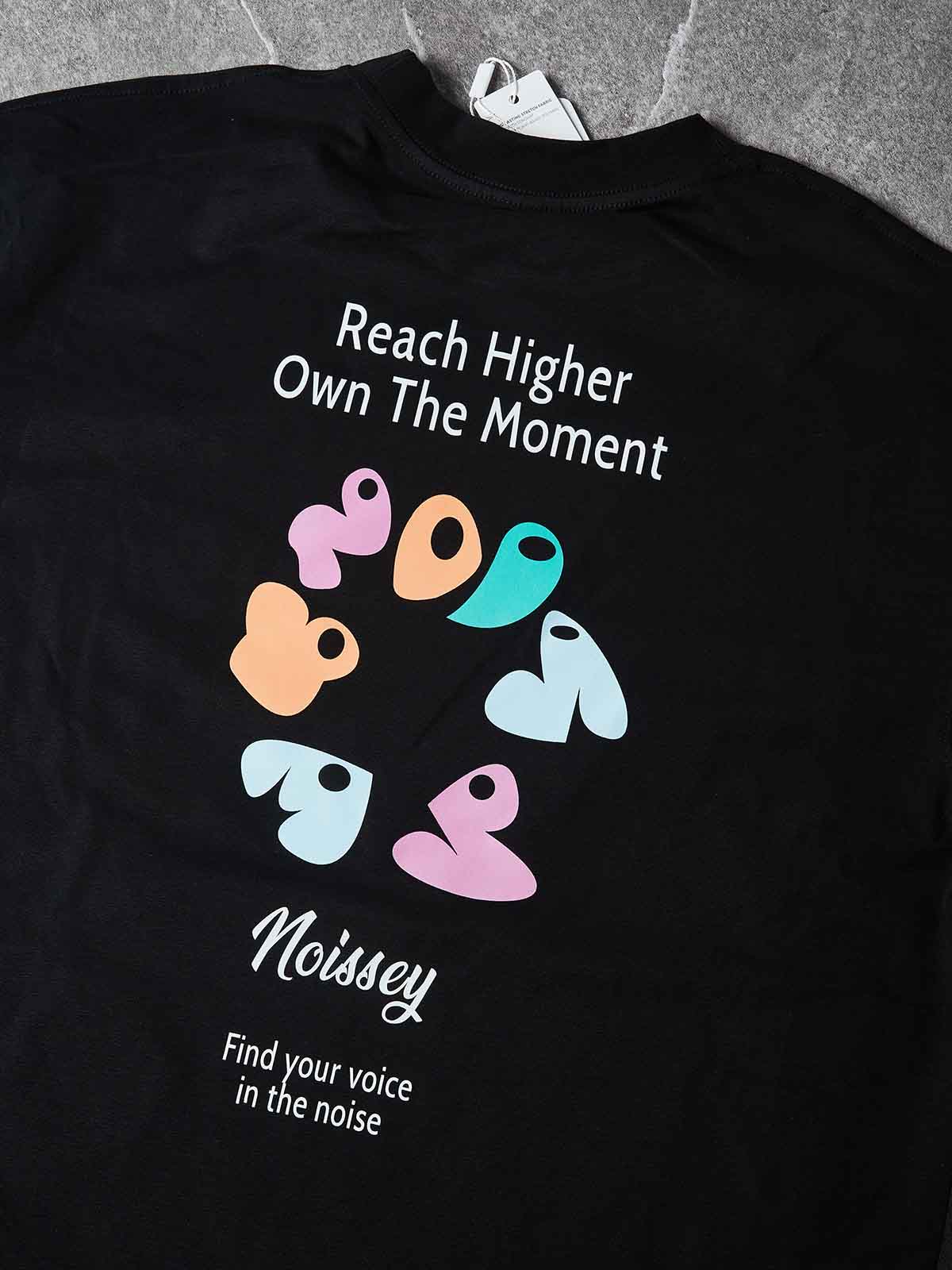NOISSEY "REACH HIGHER" LOGO MORPH OVERSIZED T-SHIRT - Image 4