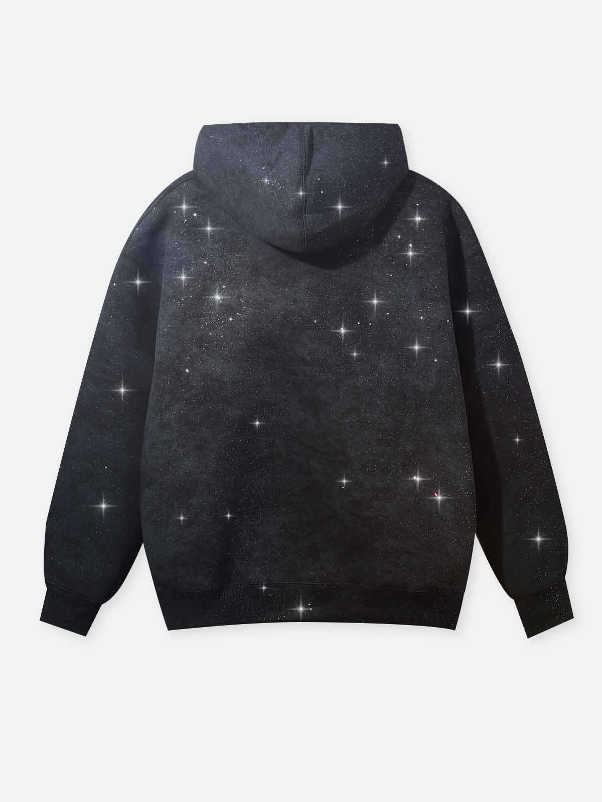 Noissey Rhinestone Logo Glitter Hoodie - Image 8