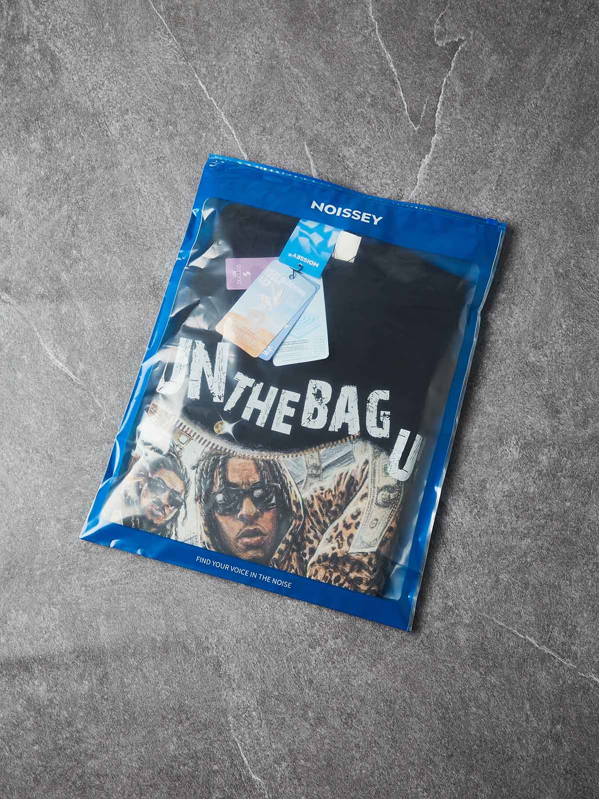 NOISSEY "RUN THE BAG UP" MONEY STACK ART PRINT OVERSIZED Boxy T-SHIRT - Image 9