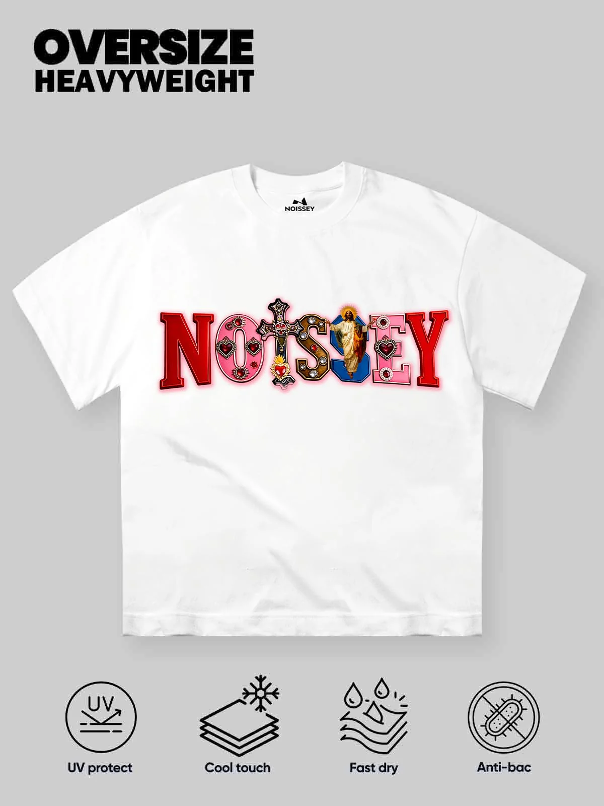 NOISSEY "SACRED JEWEL" BRAND ARCHIVE BOXY TEE - Image 2