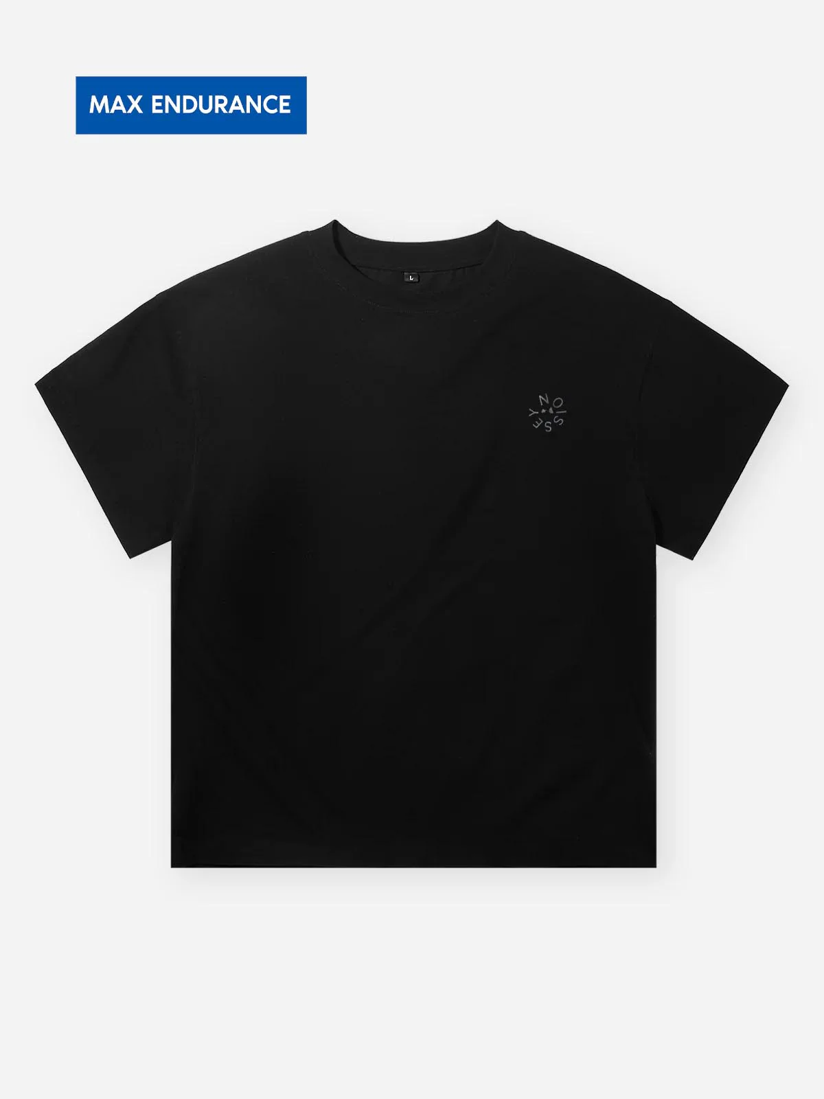 NOISSEY SHIMMER LOGO - SILVER CURSIVE SLOGAN TEE - Image 5
