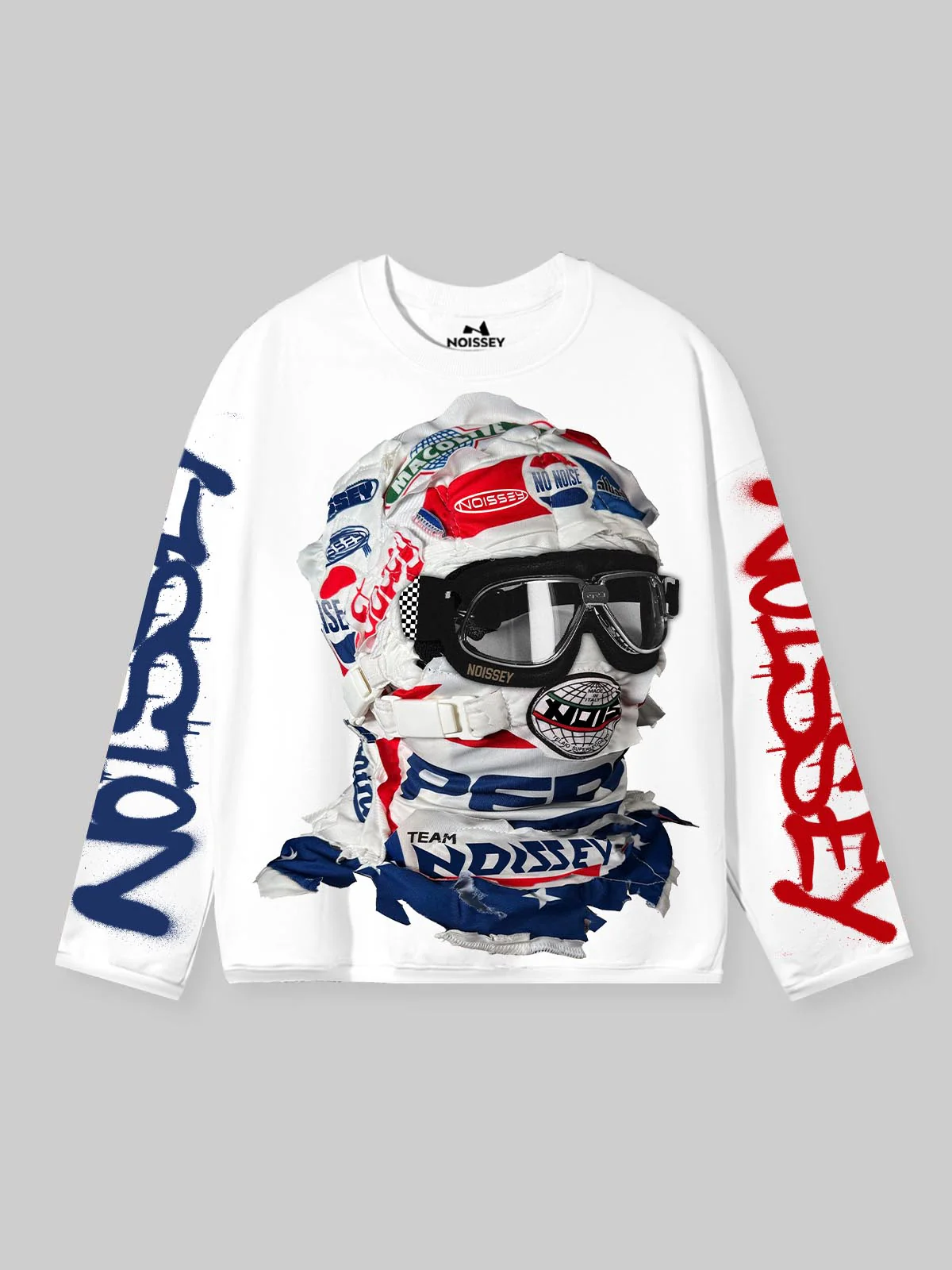 NOISSEY SPEED PHANTOM - RACING MASK GRAFFITI ART LONG SLEEVE TEE