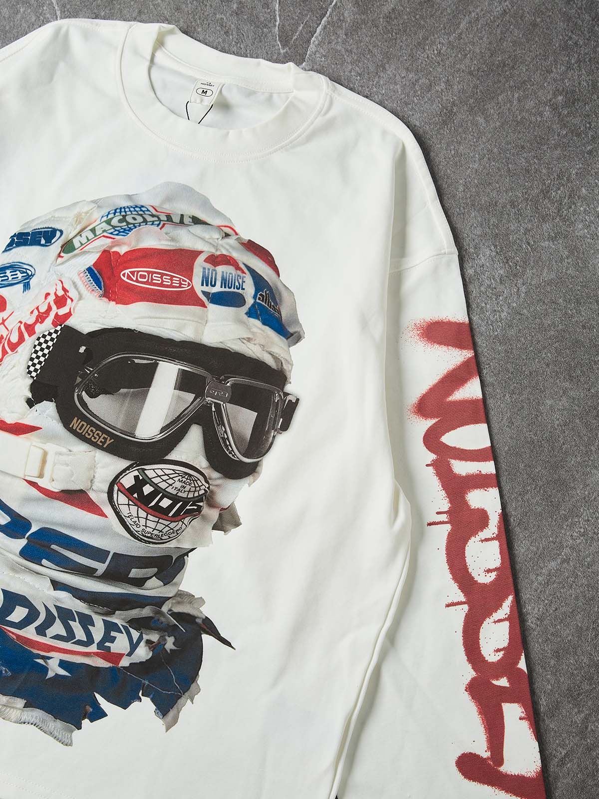 NOISSEY SPEED PHANTOM - RACING MASK GRAFFITI ART LONG SLEEVE TEE - Image 4