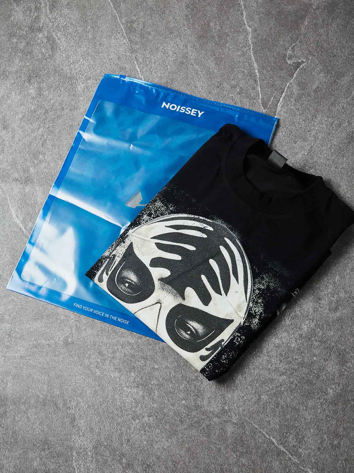 NOISSEY "The Masked Soul" Luchador Mask & Grillz Graphic Distressed T-Shirt - Image 8