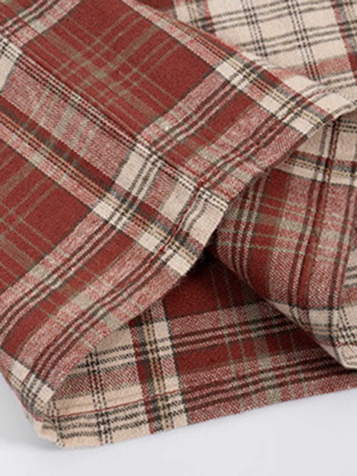 NOISSEY "THE WAY" RELIGIOUS ART PORTRAIT PLAID BOXY SHIRT - Image 3