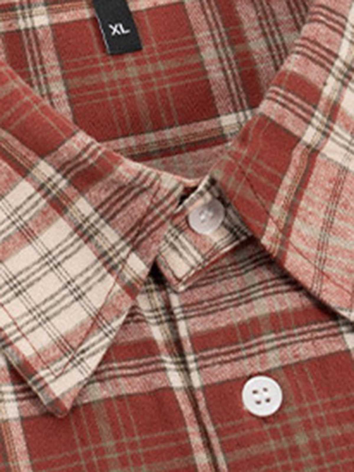 NOISSEY "THE WAY" RELIGIOUS ART PORTRAIT PLAID BOXY SHIRT - Image 4