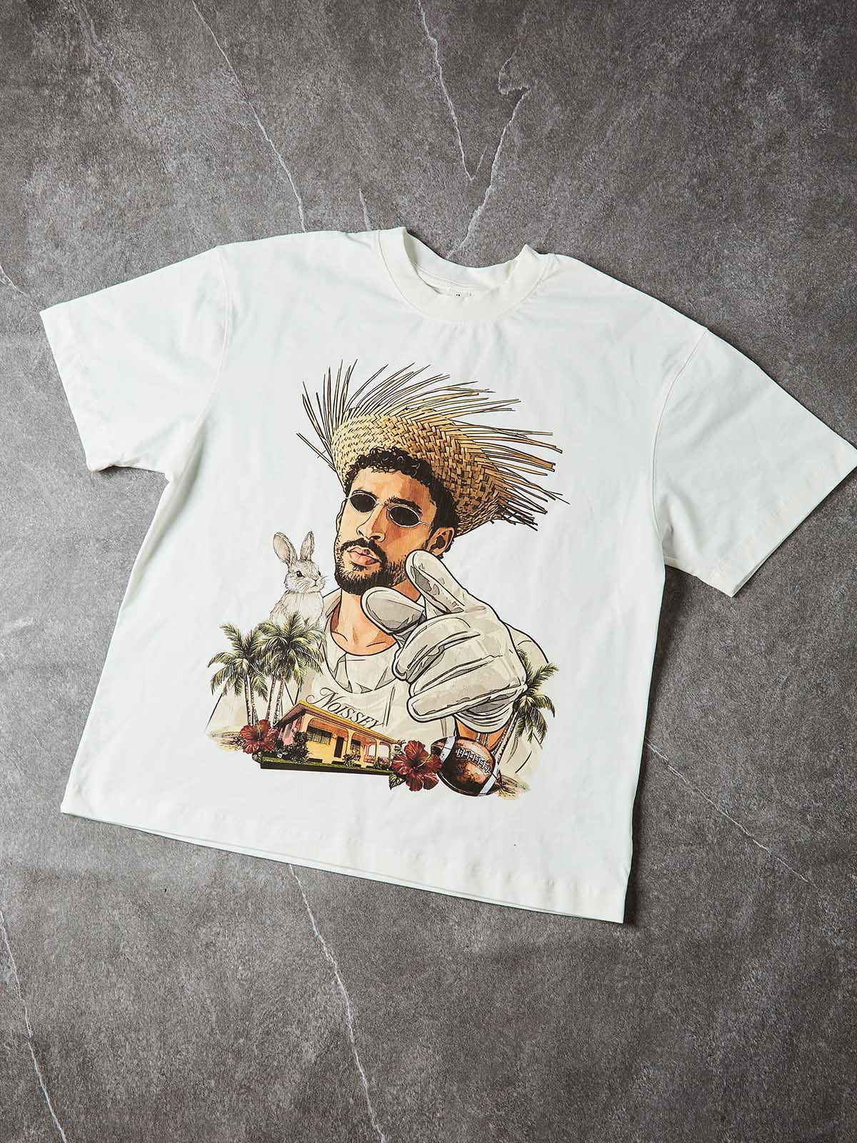 NOISSEY TROPICAL CHARACTER ART PRINT OVERSIZED T-SHIRT - Image 5