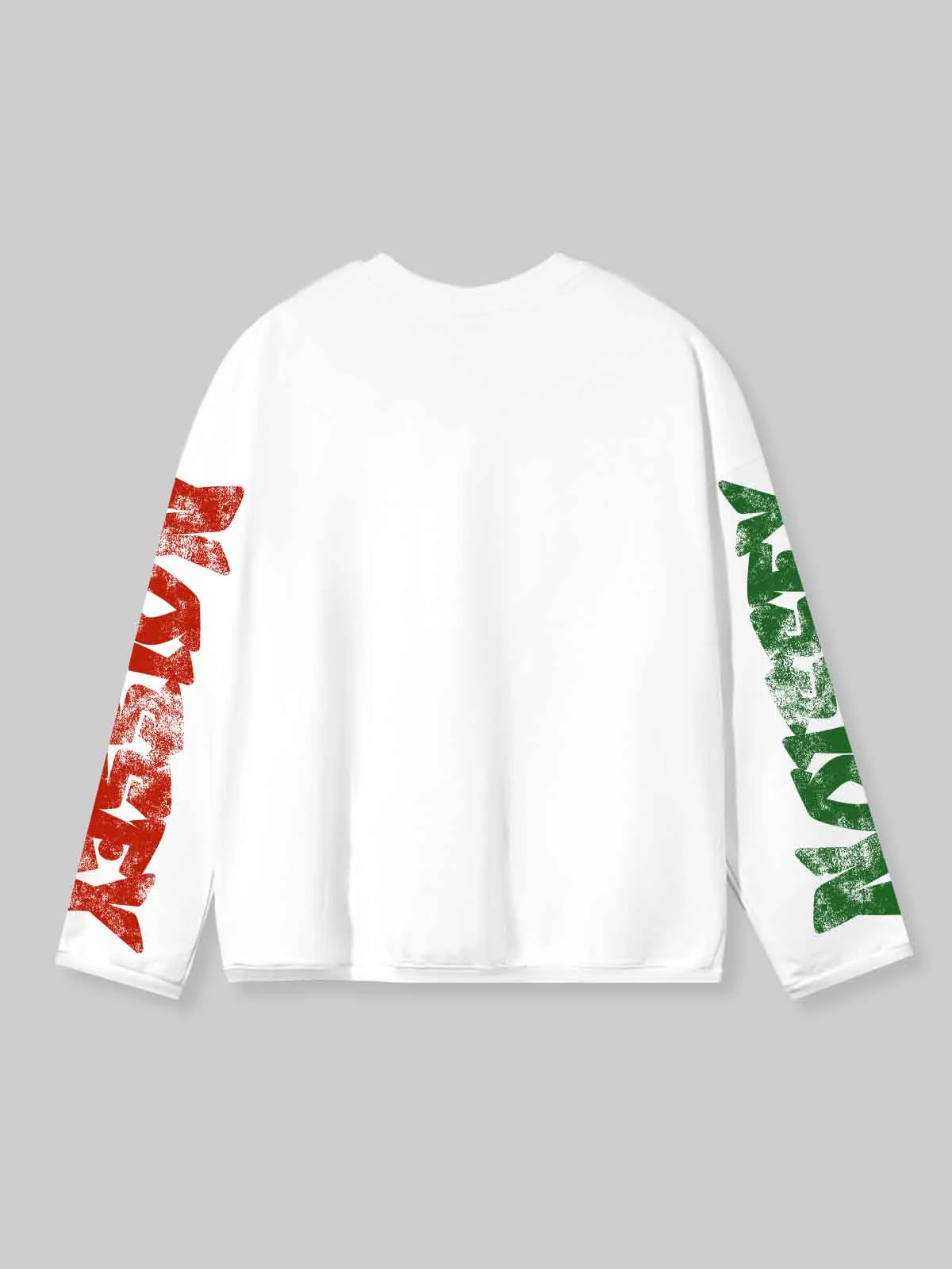 NOISSEY "Twin Flames" Boxy Heavyweight Graffiti Art L/S Tee - Vintage White - Image 9