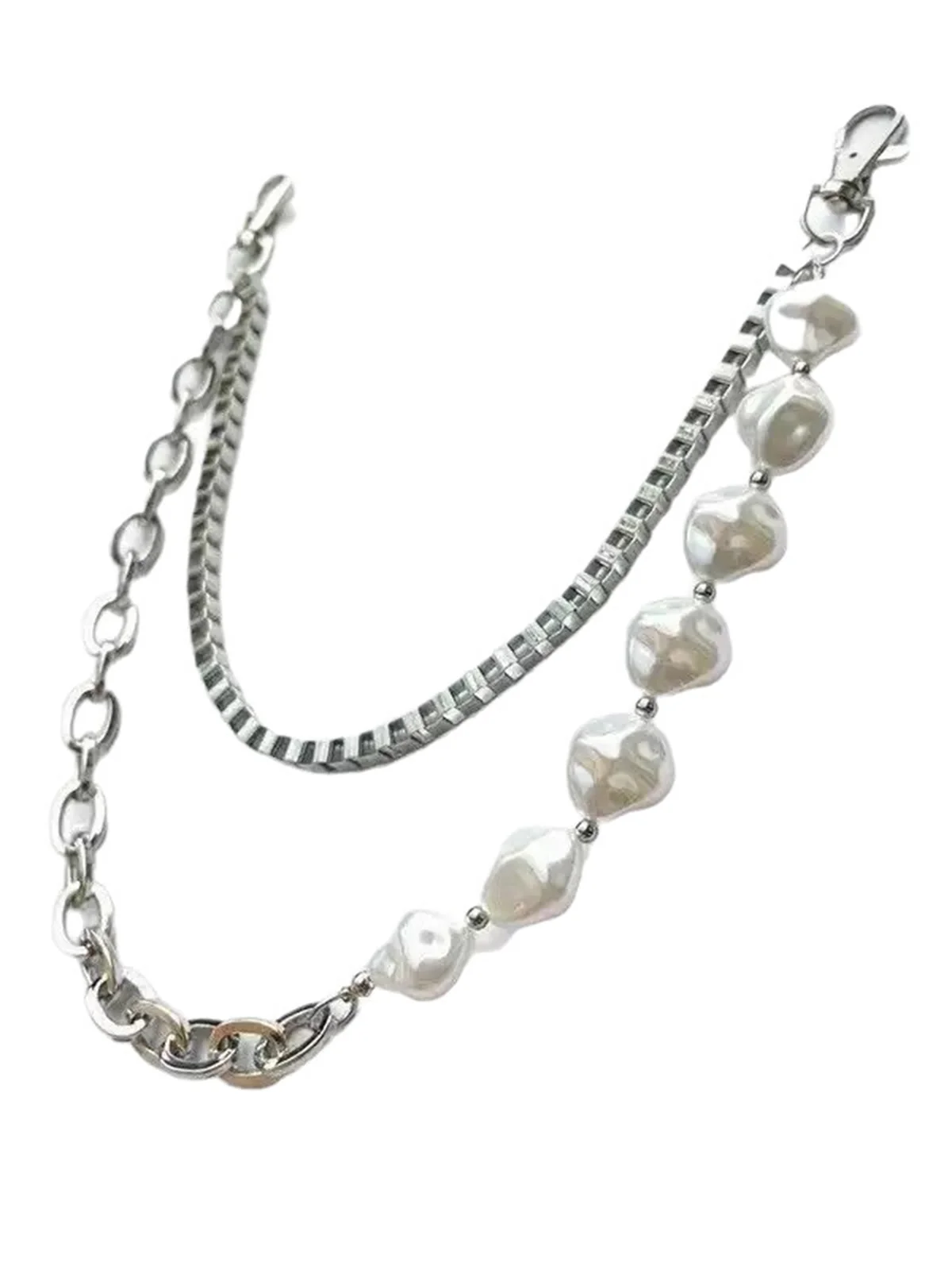 NOISSEY URBAN HYBRID - DOUBLE-LAYERED PEARL & METAL WAIST CHAIN - Image 5
