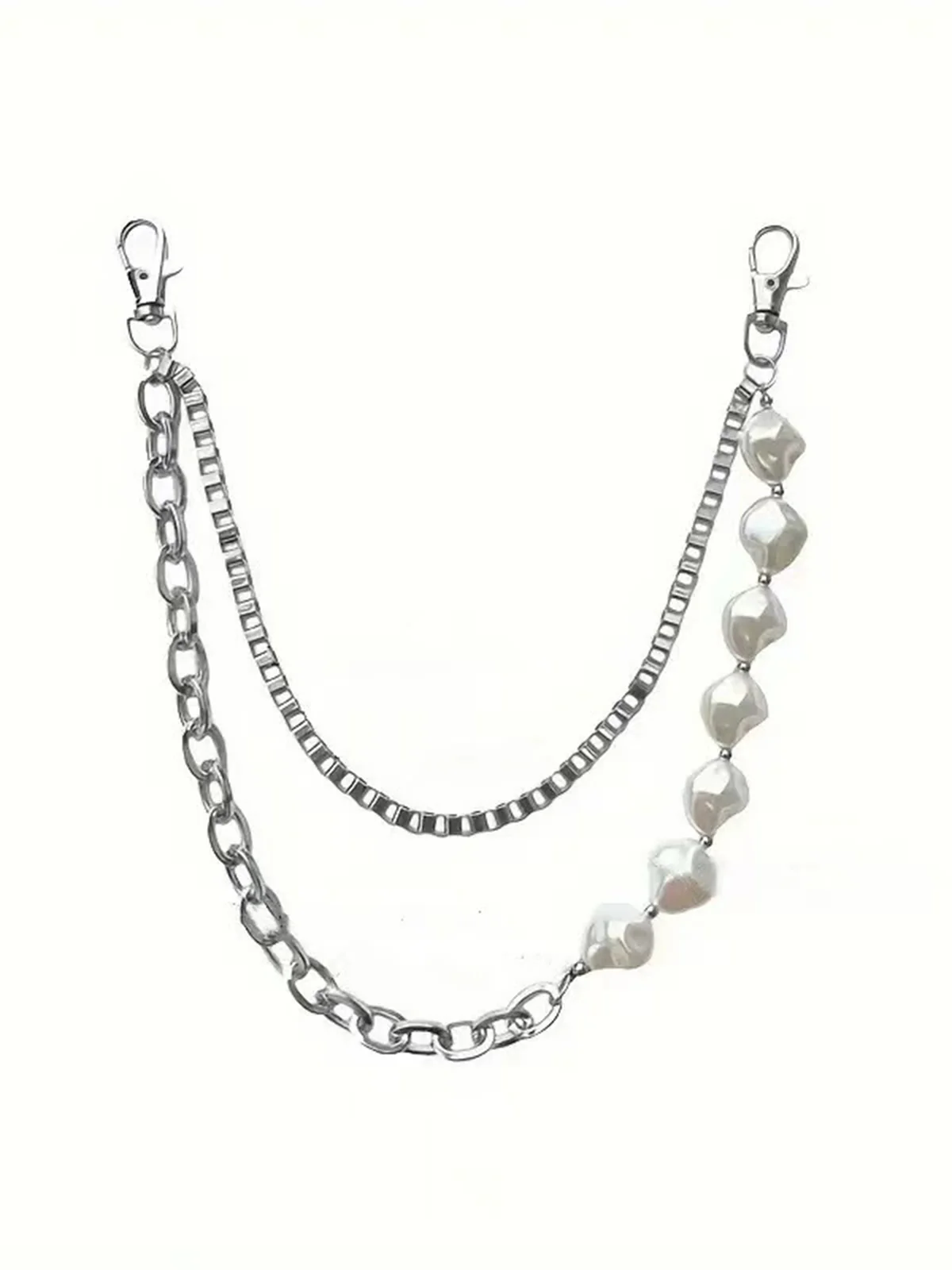 NOISSEY URBAN HYBRID - DOUBLE-LAYERED PEARL & METAL WAIST CHAIN - Image 7