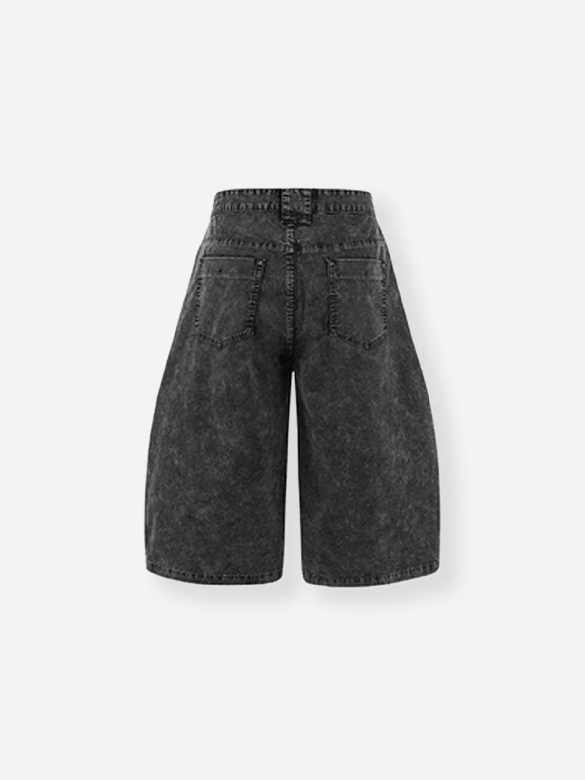 NOISSEY VINTAGE WASHED CROPPED CURVED PANTS - 3D CUT DENIM - Image 3