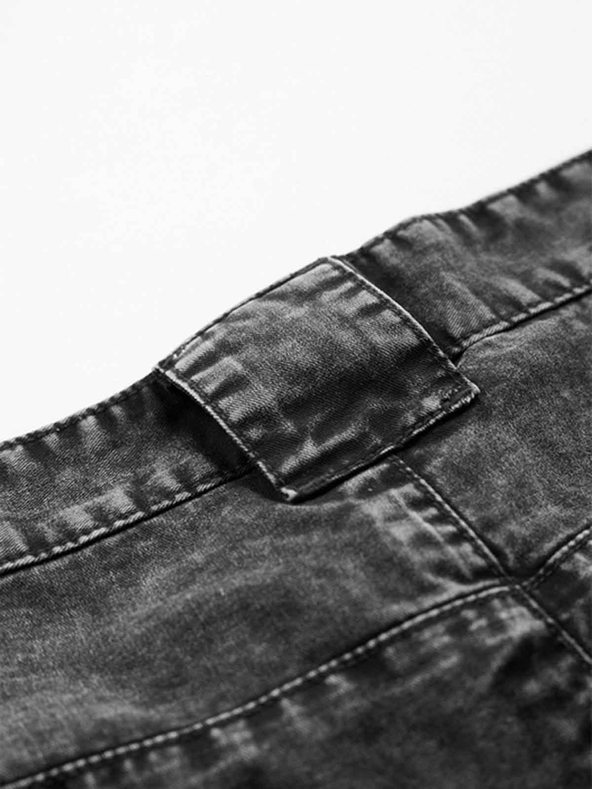 NOISSEY VINTAGE WASHED CROPPED CURVED PANTS - 3D CUT DENIM - Image 8