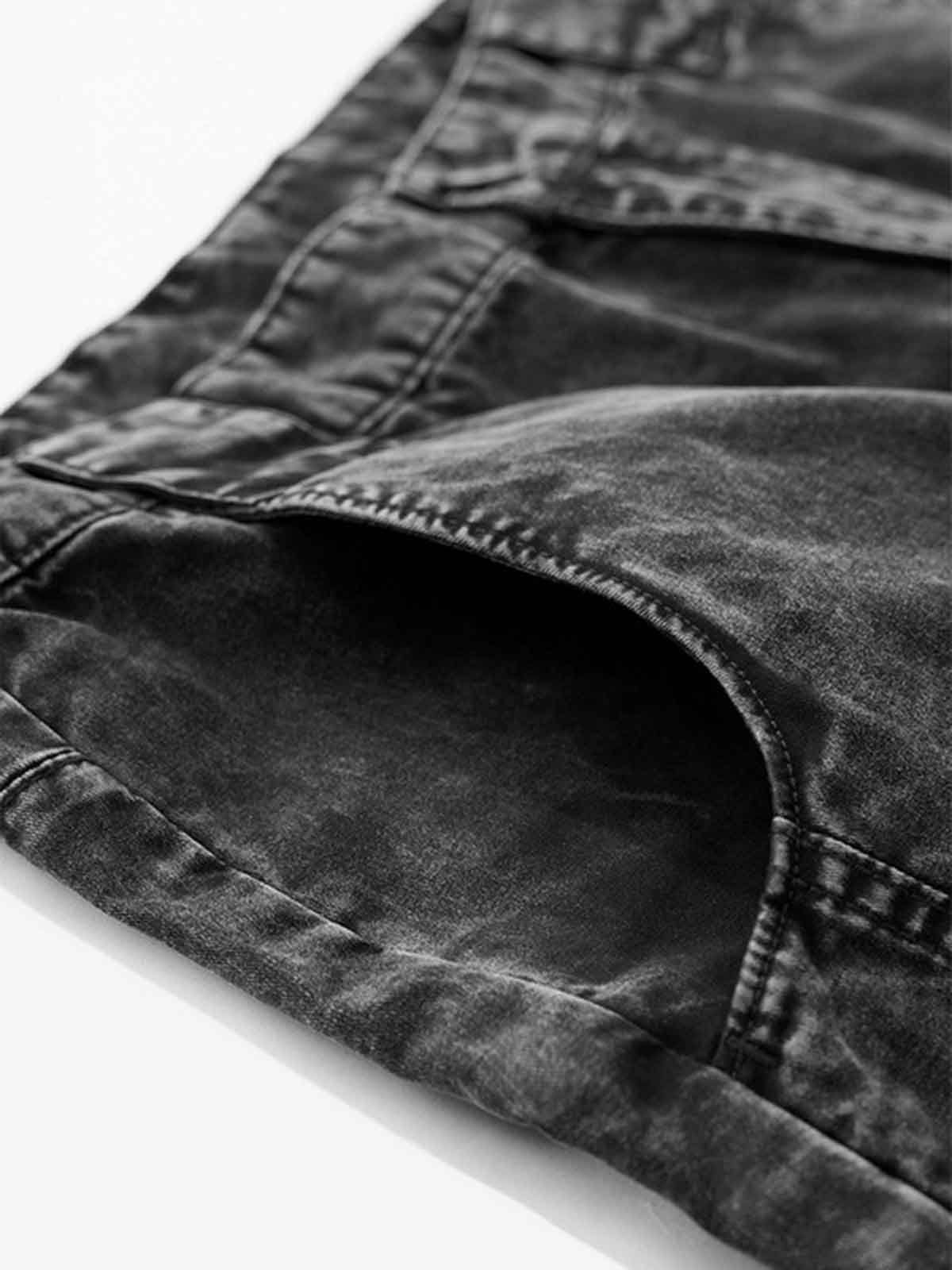 NOISSEY VINTAGE WASHED CROPPED CURVED PANTS - 3D CUT DENIM - Image 9