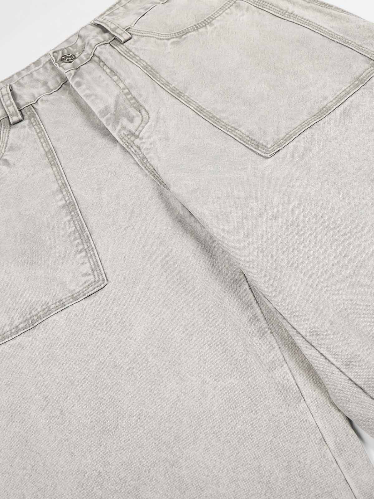 NOISSEY VINTAGE WASHED DOUBLE-POCKET WIDE-LEG BAGGY JEANS - Image 8
