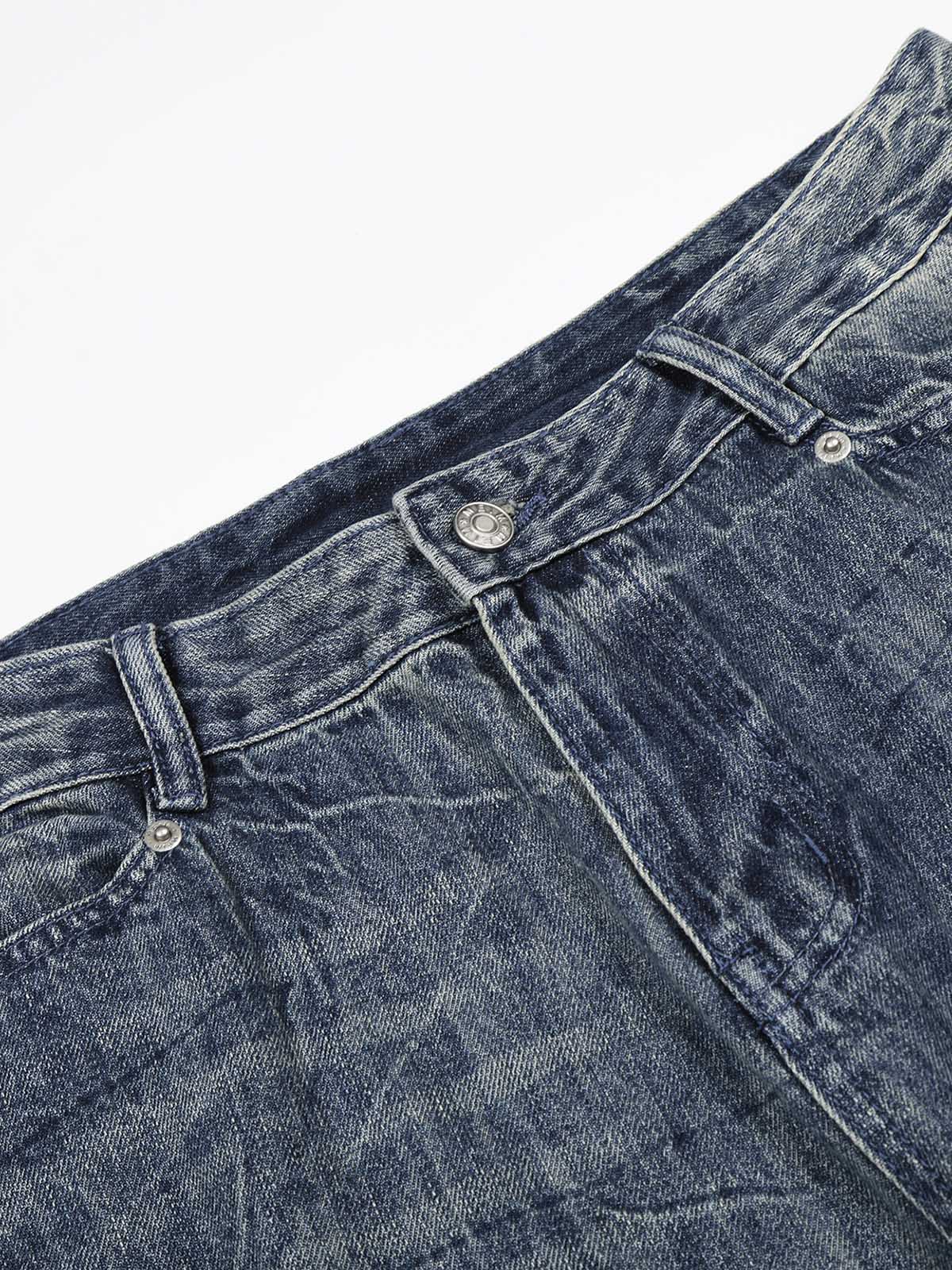 NOISSEY VINTAGE WASHED RELAXED FIT WIDE-LEG BAGGY JEANS - Image 4