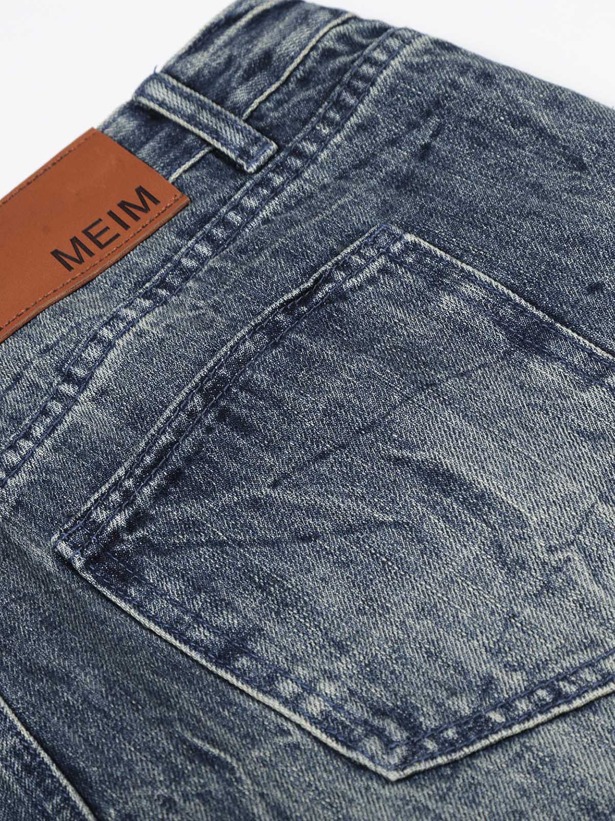 NOISSEY VINTAGE WASHED RELAXED FIT WIDE-LEG BAGGY JEANS - Image 7