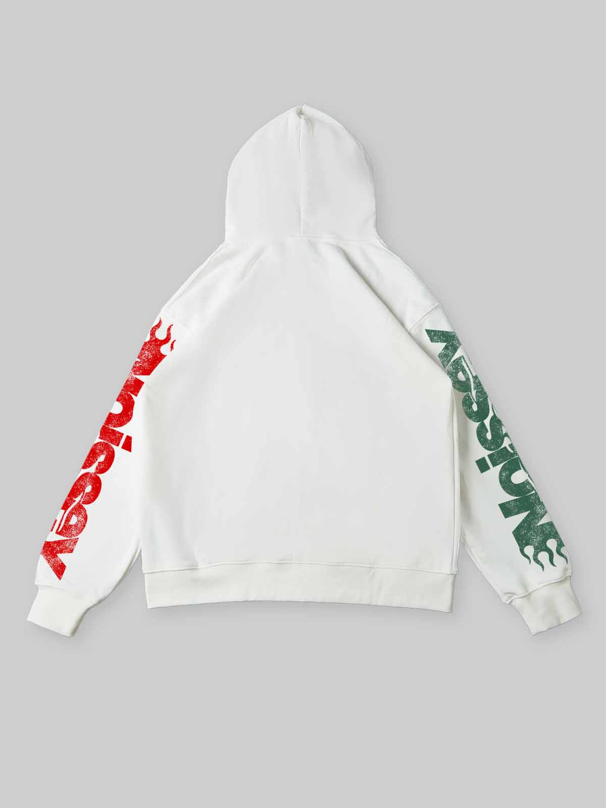 NOISSEY "Win The Day" Racing Culture Figure Graphic Zip-Up Hoodie - Racing White - Image 10