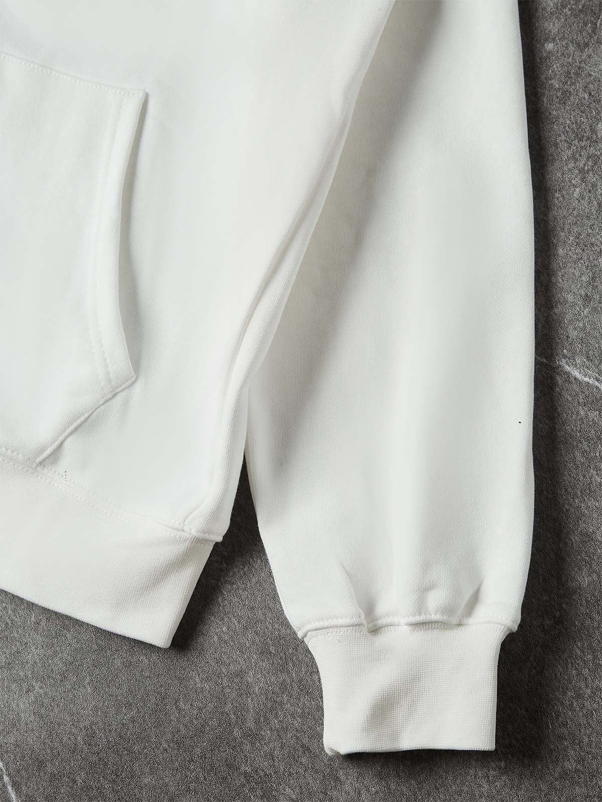 NOISSEY "Win The Day" Racing Culture Figure Graphic Zip-Up Hoodie - Racing White - Image 5